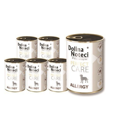 DOLINA NOTECI PREMIUM "PERFECT CARE- ALLERGY" MONOBIOTIC WET DOG FOOD FOR DOGS WITH FOOD ALLERGIES OR INTOLERANCES- 400 gr CANS