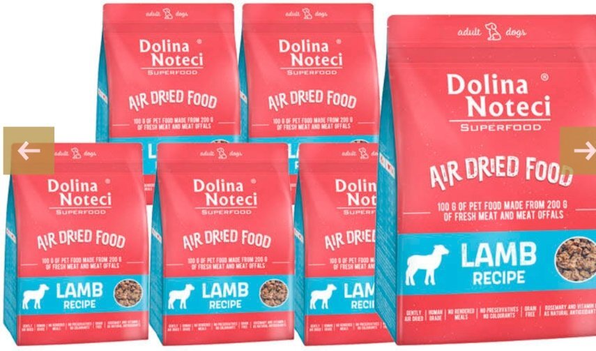 DOLINA NOTECI SUPERFOOD - LAMB DISH- DRIED FOOD FOR ADULT DOGS -1 kg BAGS