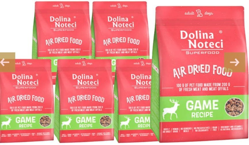 DOLINA NOTECI SUPERFOOD - GAME DISH- DRIED FOOD FOR ADULT DOGS -1 kg BAGS