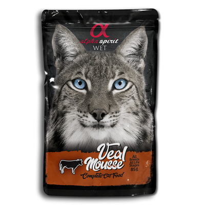 Alpha Spirit- VEAL MOUSSE- Complete Cat Food (85g)