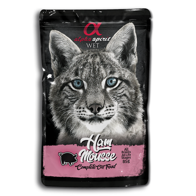 Alpha Spirit- HAM MOUSSE- Complete Cat Food (85gr)