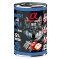 ALPHA SPIRIT- ANCHOVY WITH RED APPLE- Complete Wet Adult Dog Food- 400 gr