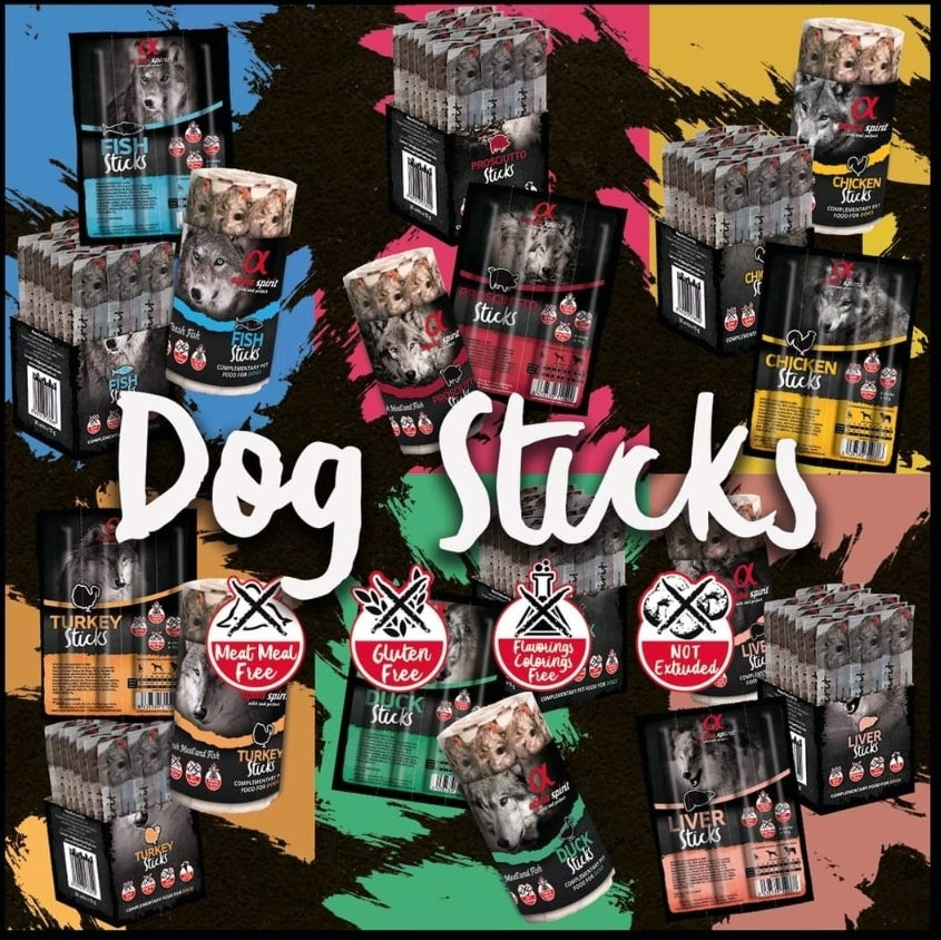 Alpha Spirit- CHICKEN- Dog Treat Bar String (Includes 16 Bars)