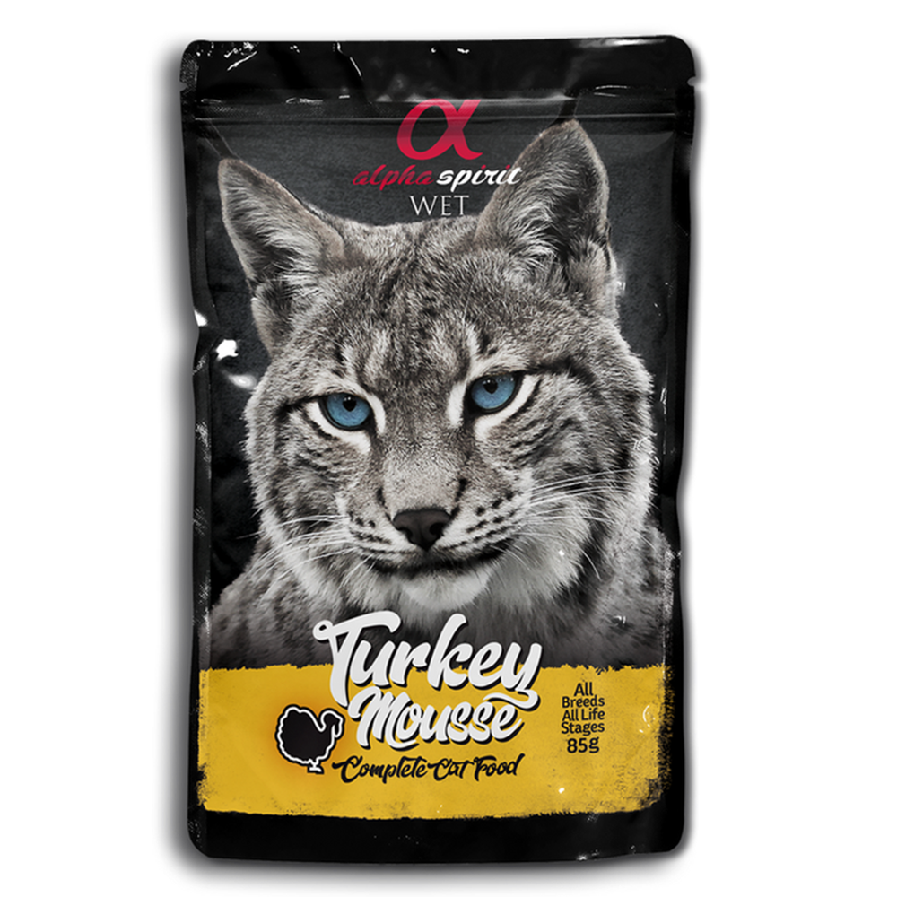 Alpha Spirit- TURKEY MOUSSE- Complete Cat Food (85gr)