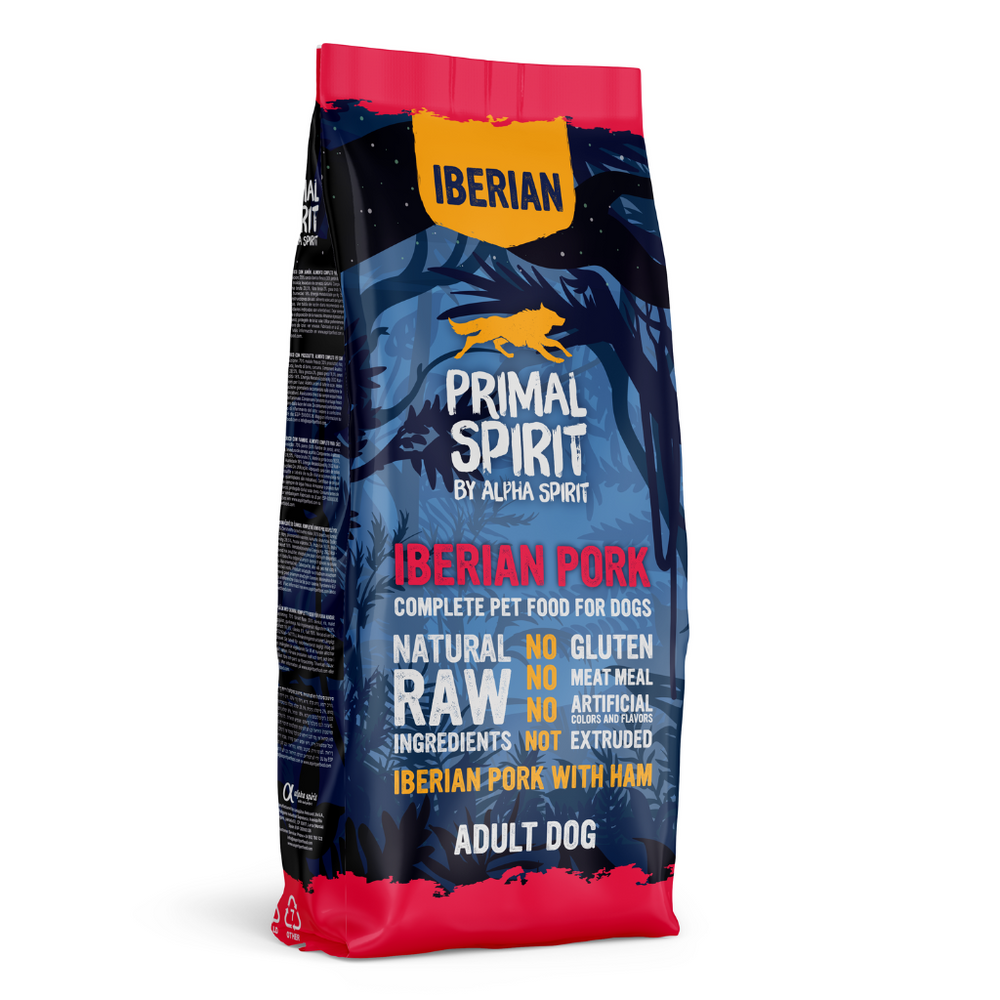 Primal Spirit by Alpha Spirit- 70%- IBERYJSKA WIEPRZOWINA (BEZ KURCZAKA) karma sucha dla psa- 12 kg