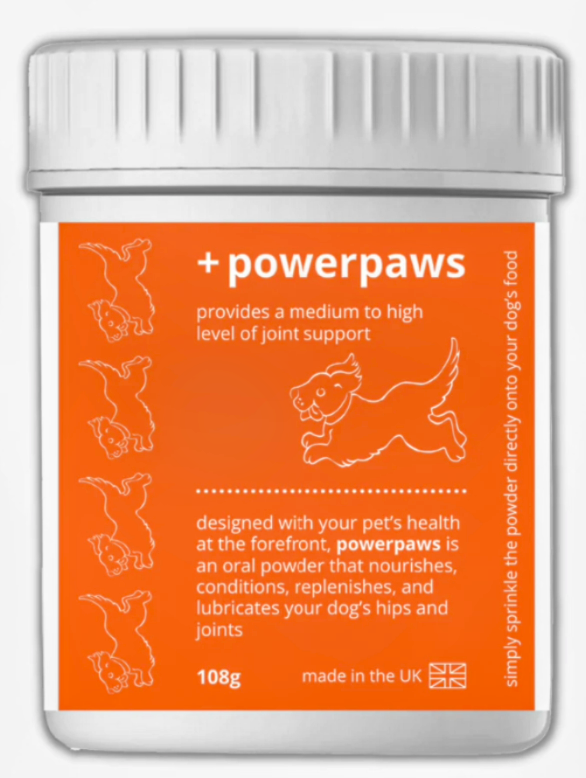  +POWERPAWS Premium- Proszek Suplementacyjny dla Psów na​ biodra, stawy i kości