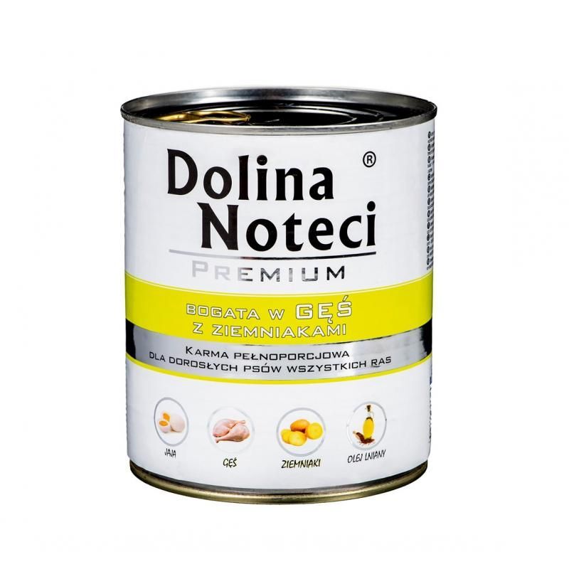 DOLINA NOTECI PREMIUM- RICH IN GOOSE WITH POTATOES- WET FOOD FOR ADULT DOGS- 400 GR CANS