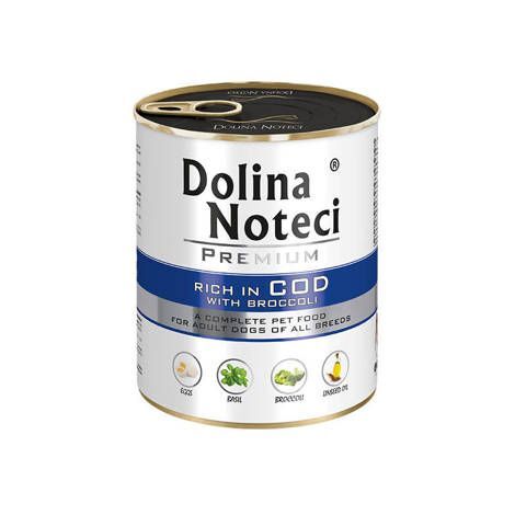 DOLINA NOTECI PREMIUM- DORSZ Z BROKULAMI- MOKRA KARMA DLA PSÓW DOROSŁYCH WSZYSTKICH RAS- 400 GR PUSZKA