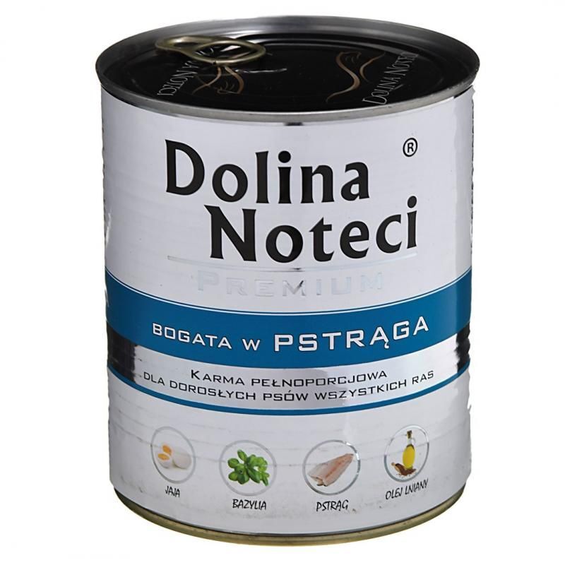DOLINA NOTECI PREMIUM- RICH IN TROUT- WET FOOD FOR ADULT DOGS- 800 gr CANS