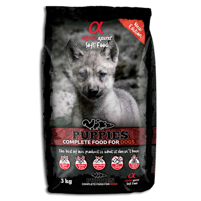 ALPHA SPIRIT- COMPLETE DOG FOOD FOR PUPPIES - SEMI MOIST (1.5kg)