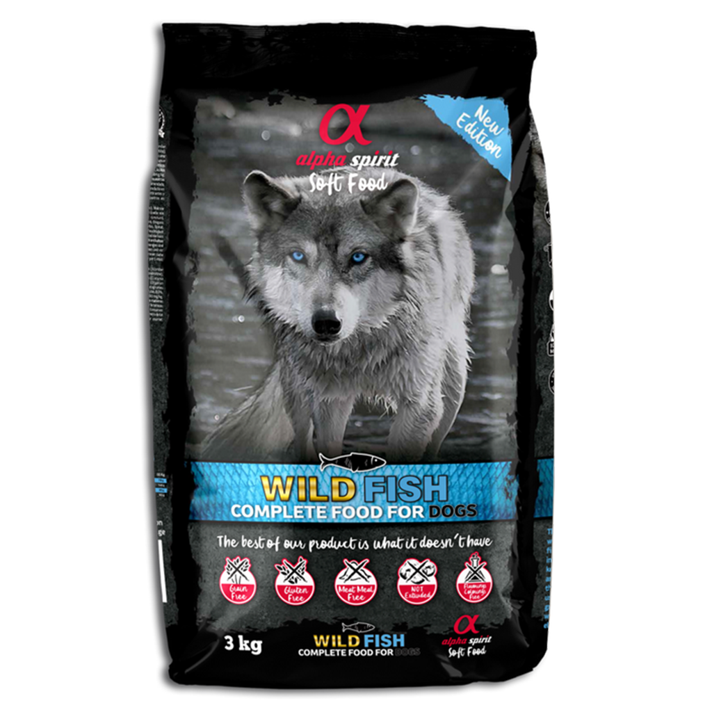 ALPHA SPIRIT- WILD FISH- COMPLETE DOG FOOD – SEMI-MOIST- ADULT DOG (3 KG)