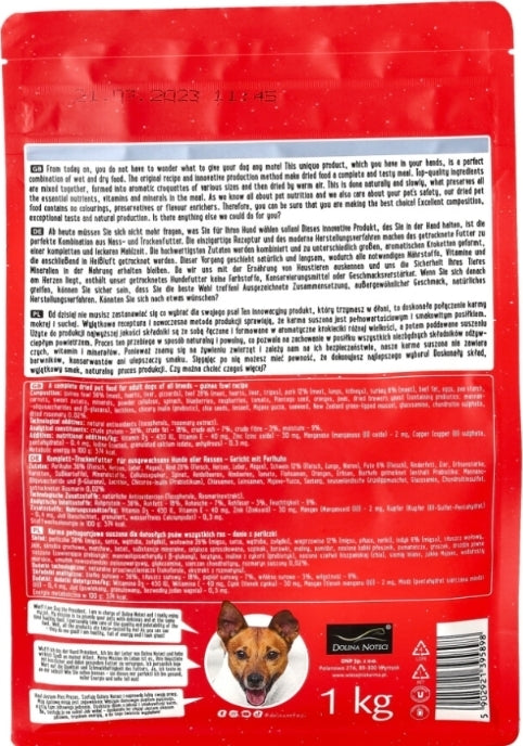 DOLINA NOTECI SUPERFOOD Danie z Perliczki Karma Suszona dla Psów Dorosłych (1 kg)