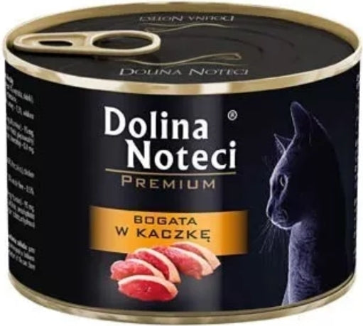 DOLINA NOTECI PREMIUM - WET CAT FOOD - RICH IN DUCK (IN SAUCE) - 185 GR CANS