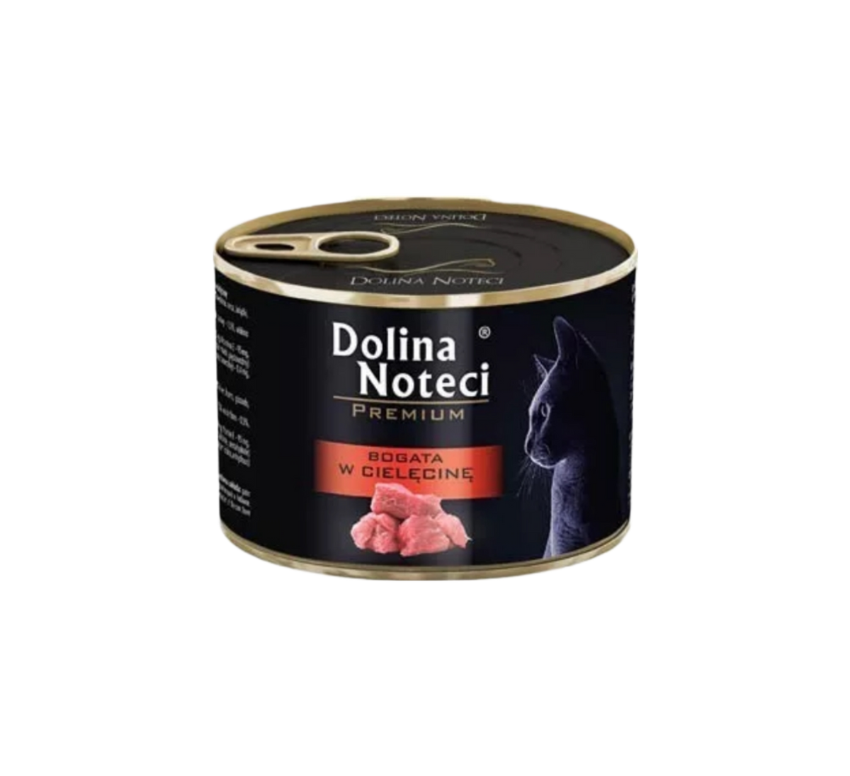 DOLINA NOTECI PREMIUM - WET CAT FOOD - RICH IN VEAL (IN SAUCE) - 185 GR CANS