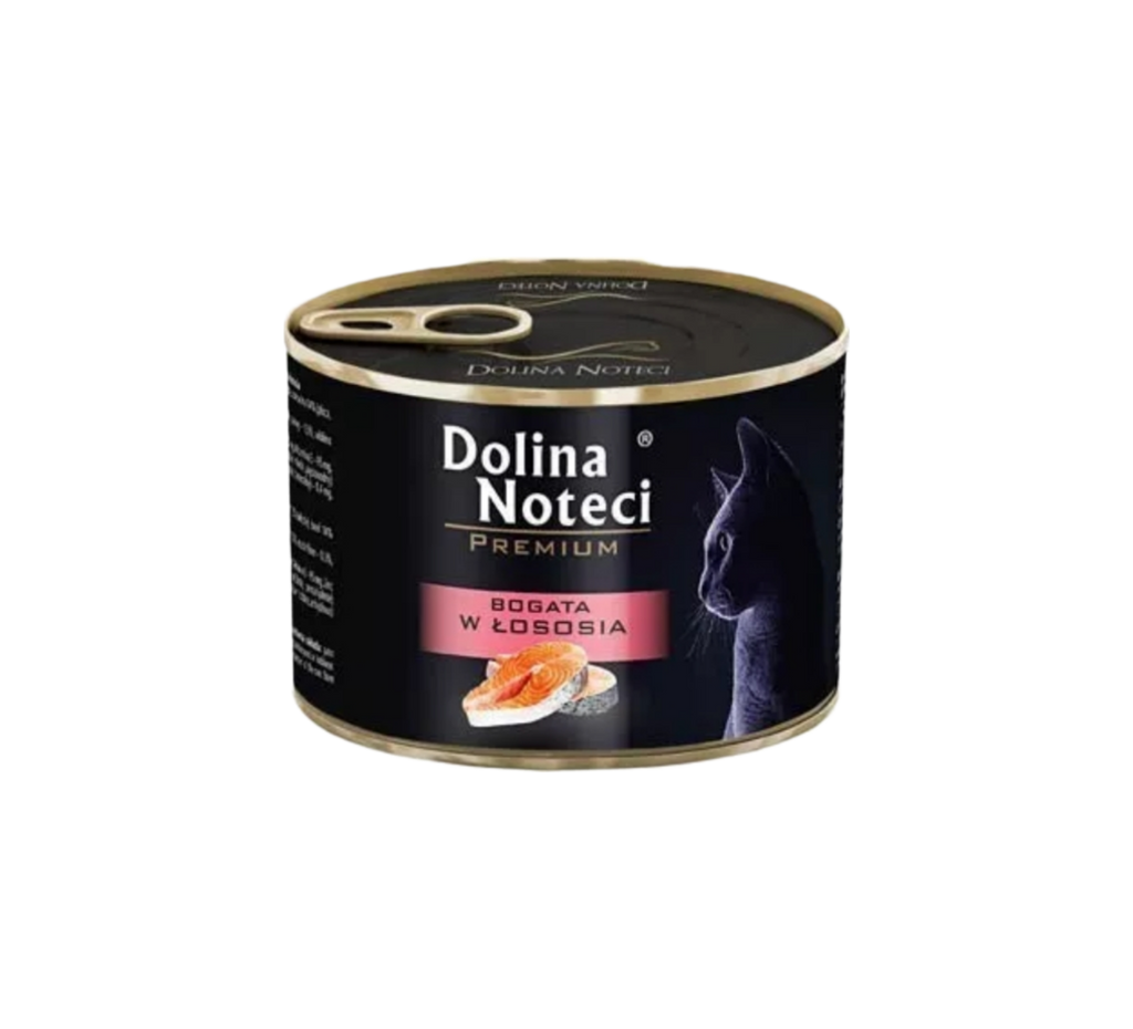 DOLINA NOTECI PREMIUM - WET CAT FOOD - RICH IN SALMON (IN SAUCE) - 185 GR CANS