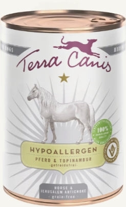 TERRA CANIS- Hypoallergenic- HORSE WITH JERUSALEM ARTICHOKE- 400 gr
