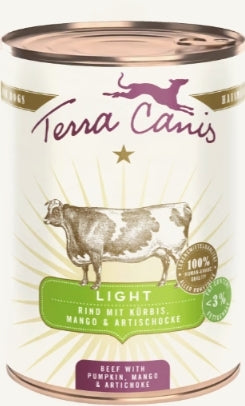 TERRA CANIS- Light- BEEF WITH PUMPKIN, MANGO & ARTICHOKE- 400 gr