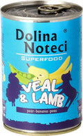 DOLINA NOTECI SUPERFOOD- VEAL AND LAMB- WET FOOD FOR ADULT DOGS– 400 gr CANS