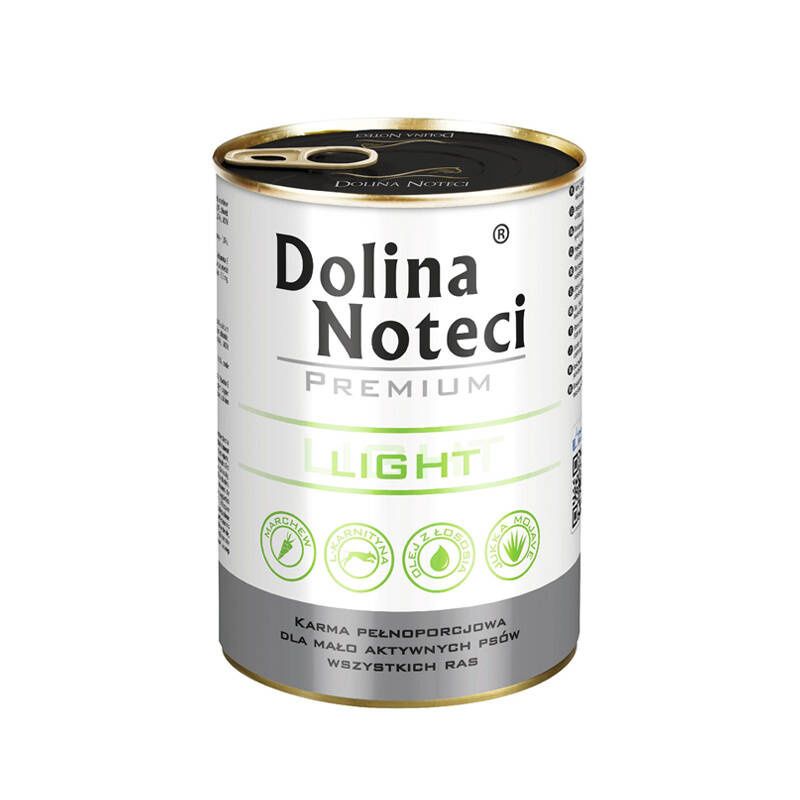 DOLINA NOTECI PREMIUM- LIGHT- MOKRA KARMA DLA PSÓW Z NADWAGĄ - 400 gr PUSZKA