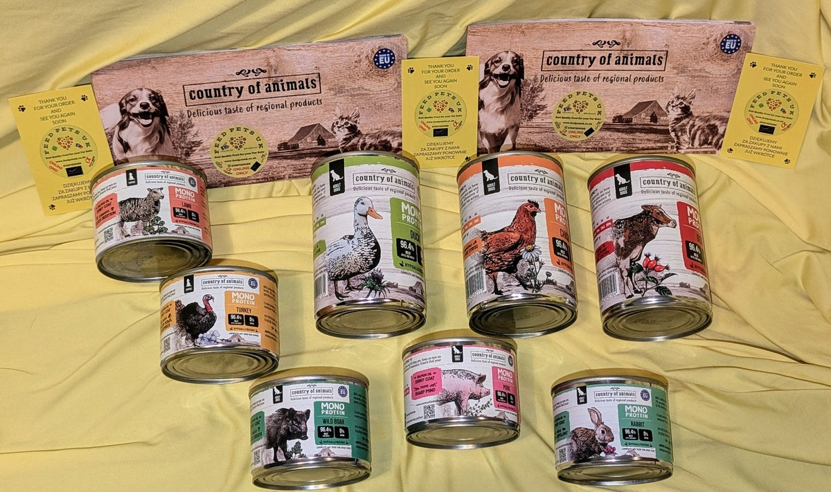 WIEJSKA ZAGRODA (COUNTRY OF ANIMALS)- MONOPROTEIN LINE- WET FOOD FOR PUPPIES- TURKEY- 200 GR TINS