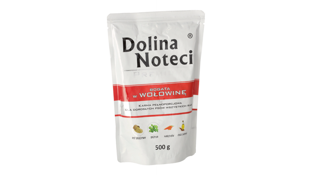 DOLINA NOTECI PREMIUM- BEEF- WET FOOD FOR ADULT DOGS- 500 gr POUCH