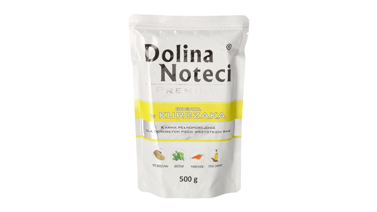 DOLINA NOTECI PREMIUM- CHICKEN- WET FOOD FOR ADULT DOGS- 500 gr POUCH