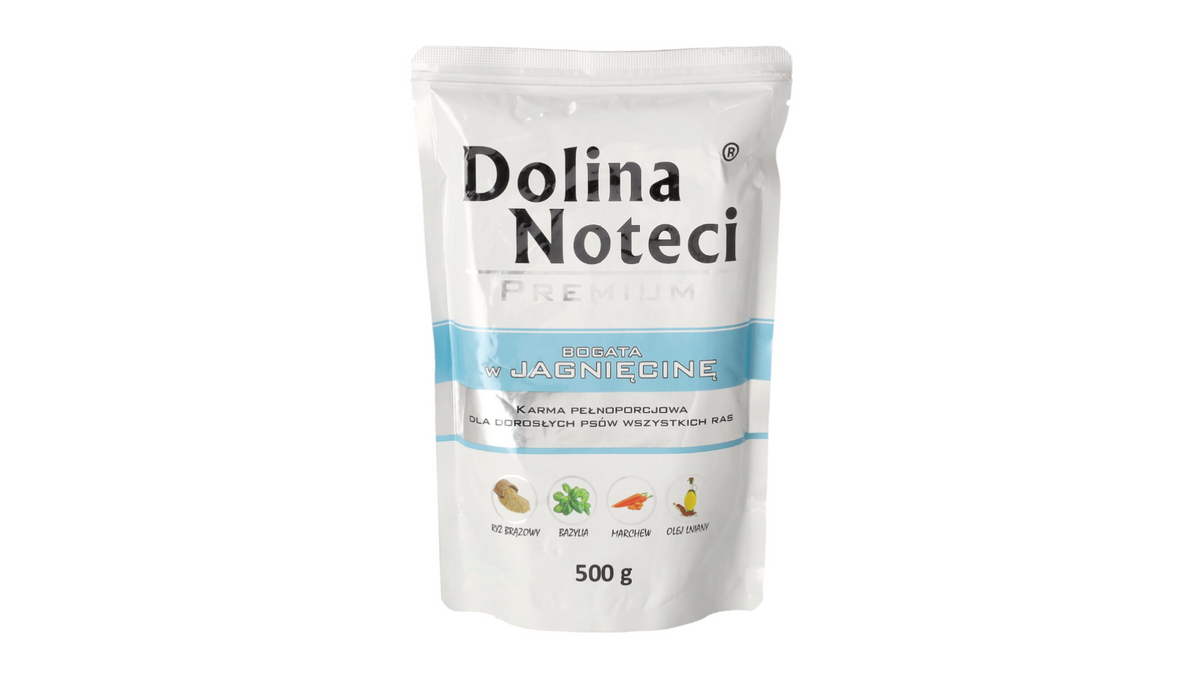 DOLINA NOTECI PREMIUM- LAMB- WET FOOD FOR ADULT DOGS- 500 gr POUCH