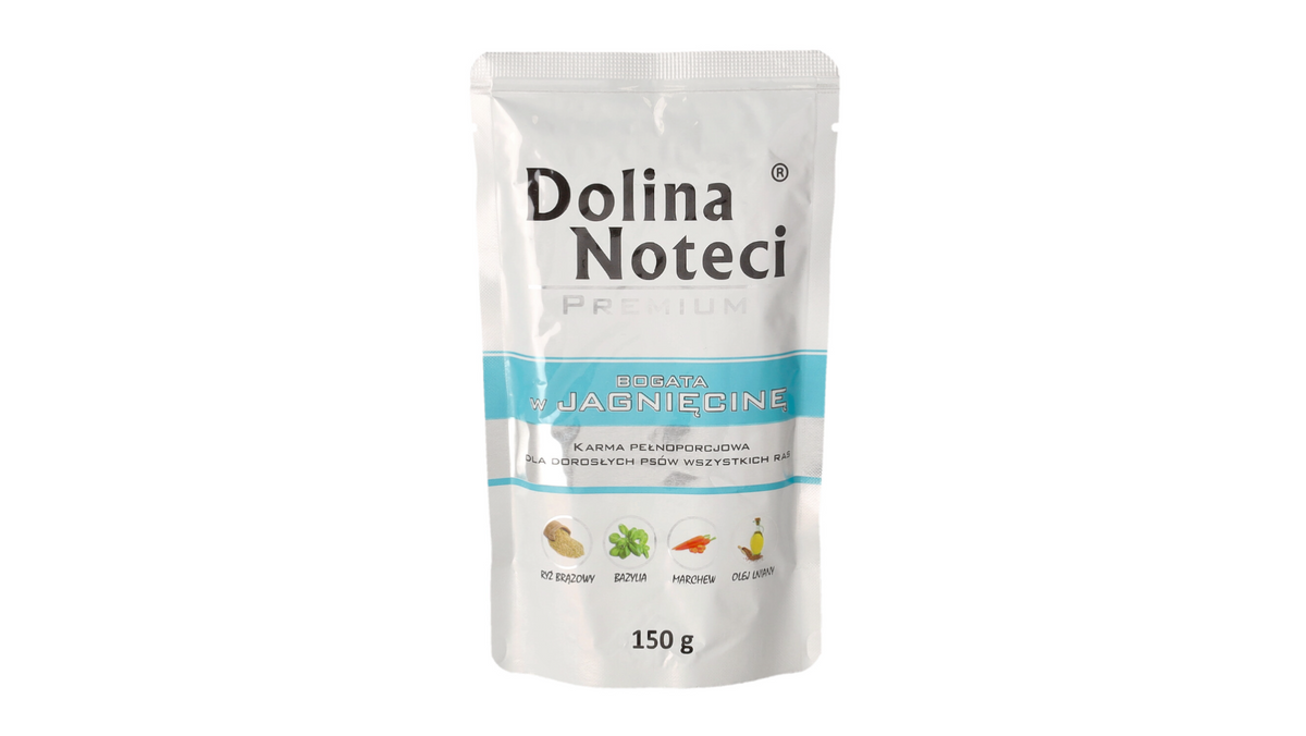 DOLINA NOTECI PREMIUM- LAMB- WET FOOD FOR ADULT DOGS- 150 gr POUCH