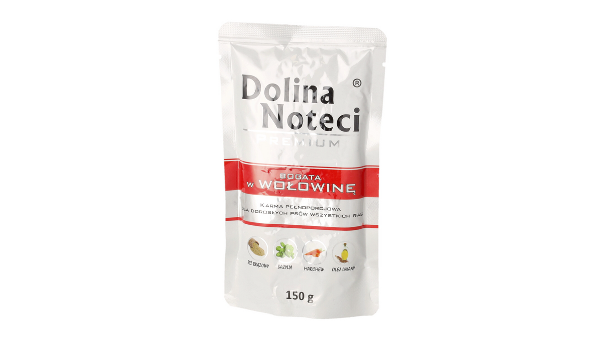 DOLINA NOTECI PREMIUM- BEEF- WET FOOD FOR ADULT DOGS- 150 gr POUCH