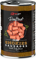 ALPHA SPIRIT- Realfood Smokies Complementary, Mini Smoked Sausages for Dogs - 400g