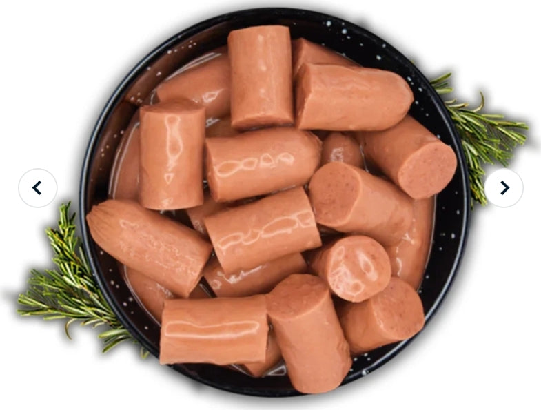 ALPHA SPIRIT- Realfood Smokies Complementary, Mini Smoked Sausages for Dogs - 400g