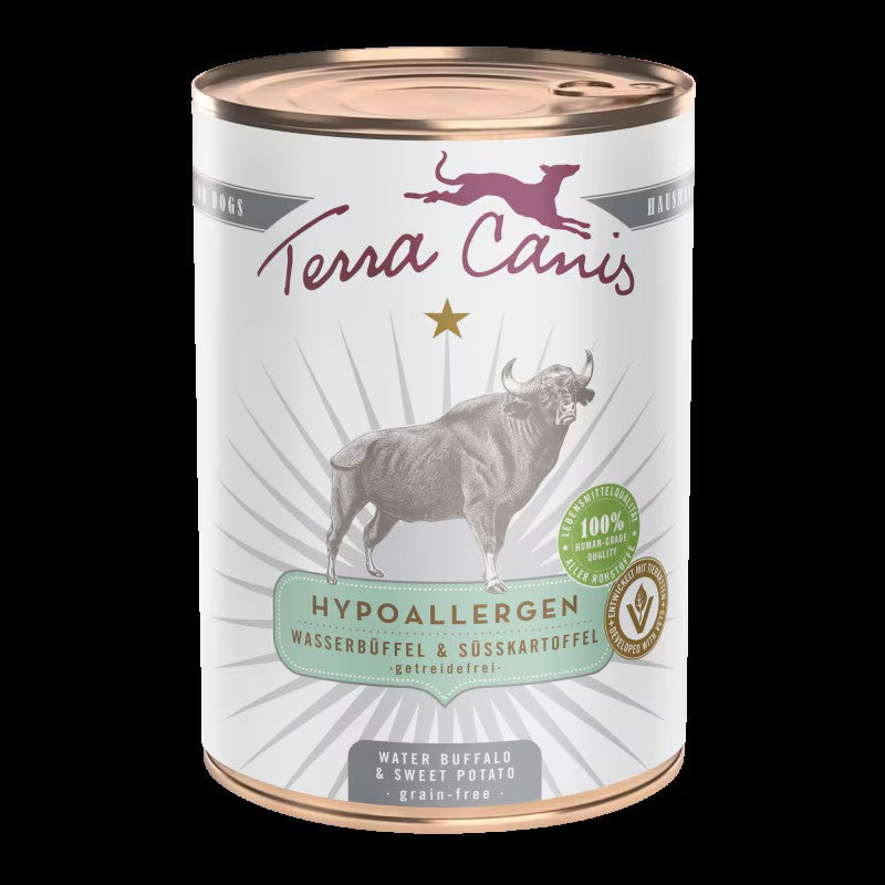 TERRA CANIS- Hypoallergenic- WATER BUFFALO WITH SWEET POTATO- 400 gr