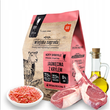 WIEJSKA ZAGRODA (COUNTRY OF ANIMALS)- DRY CAT FOOD- LAMB WITH KRILL- 400GR BAG