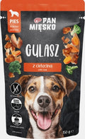 PAN MIĘSKO (MR MEATY)– COMPLETE WET FOOD FOR ADULT DOGS- TURKEY STEW WITH VEAL AND VEGETABLES IN GRAVY- 150 GR POUCH
