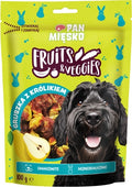 PAN MIĘSKO- FRUITS & VEGGIES- PRZYSMAK DLA PSÓW DOROSŁYCH- GRUSZKA Z KRÓLIKIEM- 100 GR