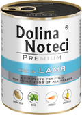 DOLINA NOTECI PREMIUM- BOGATA W JAGNIĘCINĘ - MOKRA KARMA DLA PSÓW DOROSŁYCH- 800gr PUSZKI